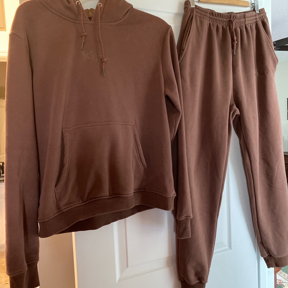 KIN Apparel 2 piece thick jogger set - Mocha